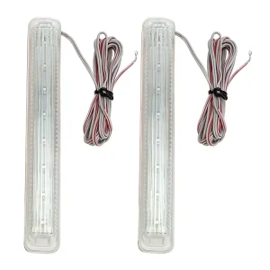 Universal 2Pcs Amber LED Car Turn Signal Light Auto Rearview Mirror Indicator Lamp 9 Led Light