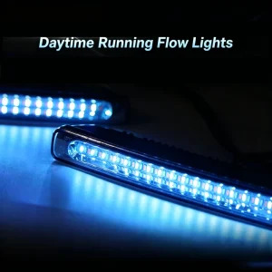 Universal 3 Colors Car Daytime Running Lights Fog Light Strobe Warning Light Work Light Off-road Vehicle Truck