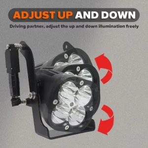 Universal 3.5 Inch In Car Angle Adjustment Control up and Down Rotating Auxiliary LED Driving Fog Light for SUV Offroad ATV UTV