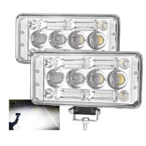 Universal 50W 7 Inch LED Work Light Bar 12-80V with 6500K/3000K for Motorcycles Trucks Car Light Accessories
