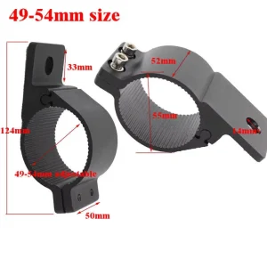 Universal Aluminum Alloy Pipe Mounting Brackets Offroad ATV Car Roll Cage Tube Bull Bar Clamp Black