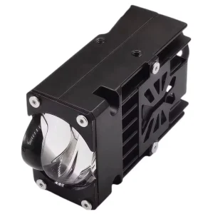 Universal Aluminum Car Motorcycle Grid Spotlight Matrix Lens LED Headlight 12V 8000 Lumens H4 6000K 80W Two Color