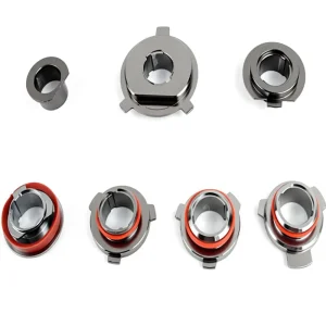 Universal Car LED Headlight Base Holder Clip Rubber Ring Bracket H1 H3 H4 H7 H11 9005 9006 9012 Headlight Retainer Accessories