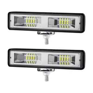 Universal Car LED Work Light Long Strip One Row 6 Inch 16 Lamps 48W 6000 Lumens 12V Daytime Driving Modification