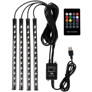 Universal Car RGB Ambient Light LED Strip Interior Atmosphere Lamps 8 Color Decorative Off Road 48smd SUV Automobile Accessories