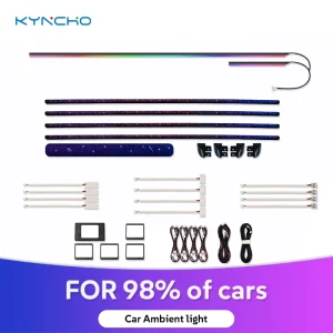 Universal Color Changing Starry Sky Pattern Interior Ambient Light Symphony LED Car Ambient Light Auto Interior Lighting