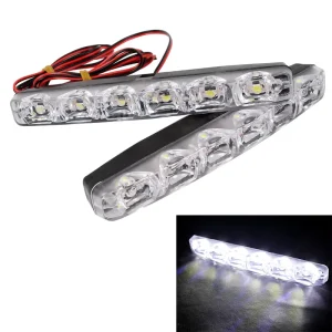 Universal DC 12V DRL 6 LEDs Car Styling Car Daytime Running Lights Car Daytime LED Light