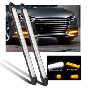 Universal Flexible DRL LED Daytime Running 9W 17cm 36cm Turn Signal Lights Car Turn Signal Light