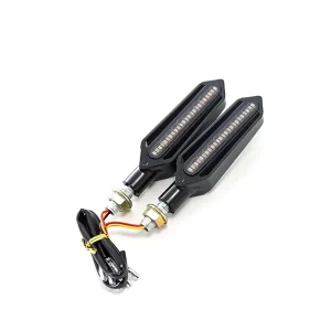 Universal IP67 12V LED Indicator Turn Signal 24 LED Dynamic Flowing Amber Motorcycle Turn Signal Indicators Lamps