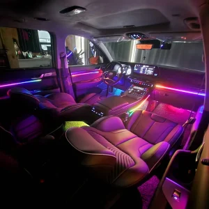 Universal LED Car Atmosphere Car Light Symphony Color Zones Accessories Acrylic Ambient Lighting Car Interior Light Kit