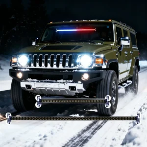 Universal LED Warning Strobe Light Bars Vehicles Traffic Adivisor Interior Windshield Flashing Emergency Light Bar for Truck