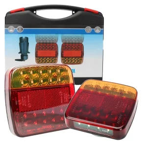 Universal LED Wireless Magnetic Trailer Light Kit Waterproof Truck Trailer Tail & Tow Warning Light