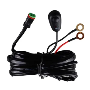 Universal LED Work Light Driving Lamp Auto Exterior Lighting Kit with Car Wiring Harness 12V/24V DC 360W