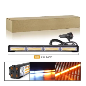 Universal Long LED Work Cob Lights Bar Flashing Modes Magnet Base Car Traffic Emergency Light Bar for Truck SUV