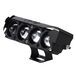 Universal Motorcycle Headlight Fog Light 4 Lens High Low Beam LED Auxiliary Fog Lights Assembly Driving Spotlight