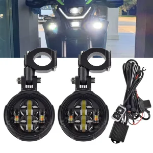 Universal Motorcycle Headlights Led Projector Lens Moto Headlamp Fog Light Motorbike Driving Lights Auxiliary Lamp Spotlights