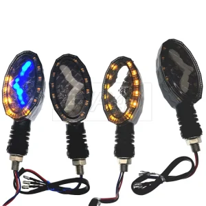 Universal Motorcycle Light Bicolor Turn Signal Indicator Turn Signal Lamp