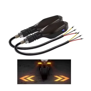 Universal Motorcycle Rgb 27 Models Amber Turn Signal Projector Light Ground Indicator Lamp Strobe Tail Light for Motorbike