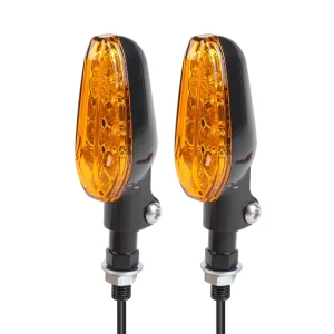 Universal Motorcycle Turn Signal Light Amber Turning Indicator Blinker Replacement Parts