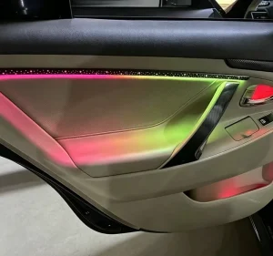 Universal RGB Starry Waterfall Car Interior Ambient Light Dynamic Symphony 18 1 Atmosphere LED Light Kit 12V Model 16AB9
