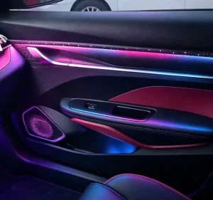 Universal Rgb Starry Waterfall Car Interior Ambient Light Dynamic Symphony 18 In 1 Atmosphere Led Light Kit For Car