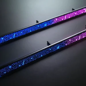 Universal Starry Sky Waterfall Ambient Light Car Dynamic Light and Shadow LED Mood Light Interior Strip Voice Control