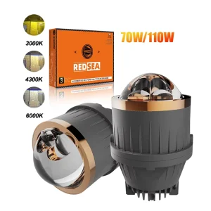 Universal Three Color 3 Inch Fog Light LED Projector Lens Fog Lamp Driving Light LED Spotlights Fog Lamp for Cars