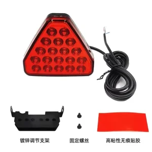 Universal Triangle F1 Style LED Brake Light for Car Tail Light Strobe Third Brake Light Rear Fog Lamp Modified Auto Part