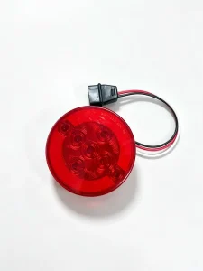 Universal Waterproof Round LED Truck Tail Light High Bright Red 7LED Stop Brake Warning Lamp for Heavy Duty Truck