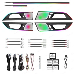 Upgrade 256 Color LED Car Interior Ambient Lighting for Volvo S60 V60 Strip Accessories Decoration