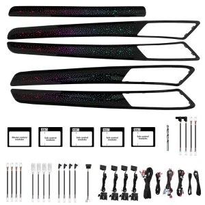 Upgrade 256 Color Symphony Car Interior Ambient Lighting for Volkswagen Golf 7 7.5 Trim Decoration Accessories