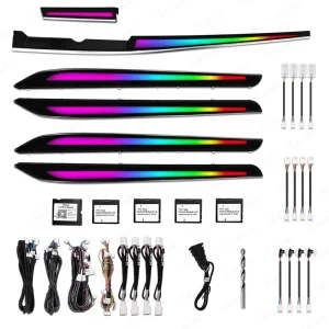 Upgrade 256 Colors Dynamic Lighting Symphony Led Car Interior Ambient Light for Lexus ES Atmosphere Strip Accessories