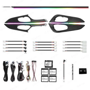 Upgrade 256 Colors LED Car Interior Ambient Lighting for Nissan Qashqai J11 Atmosphere Decoration Accessories