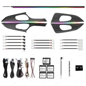 Upgrade 256 Colors LED Car Interior Ambient Lighting for Nissan X trail Rogue T32 Trim Decoration Accessories