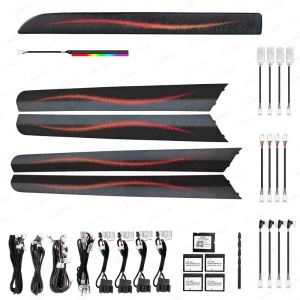 Upgrade 256 Colors Symphony LED Car Interior Ambient Light Decoration for Audi Q7 Atmosphere Strip Accessories