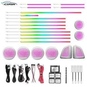 Upgrade 256 Colors Symphony LED Car Interior Ambient Light for BMW X5 X6 F15 F16 Atmosphere Strip Accessories