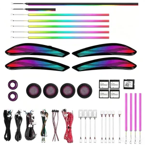Upgrade 256 Colors Symphony LED Car Interior Ambient Lighting for BMW M3 F80 Atmosphere Strip Decoration Accessories