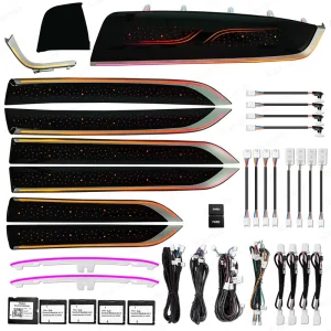 Upgrade 256 Colors Symphony LED Car Interior Ambient Lighting for Toyota Alphard Strip Accessories RHD LHD