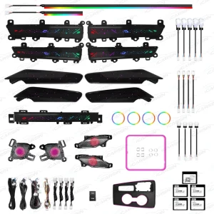 Upgrade 256 Colors Symphony Led Car Interior Ambient Light for Honda Civic 11th Atmosphere Strip Accessories