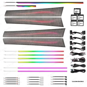 Upgrade 256 Colors Symphony Led Car Interior Ambient Lighting for Audi A8 D4 Atmosphere Strip Accessories