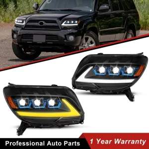 Upgrade 3lens Head Light Front Head Lamp for Toyota 4 Runner