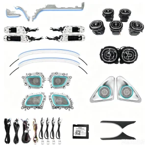 Upgrade 64 Colors LED Car Interior Ambient Light for Mercedes Benz C class W206 Atmosphere Strip Accessories