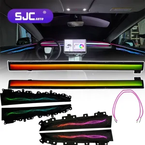 Upgrade Car Interior Ambient Lighting for Tesla Model Y Model New Dynamic Symphony Ambient Light 256 Color LED Kit