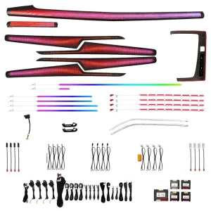 Upgrade Carbon Fiber Style Ambient Interior Light Kit for Audi Q5 LED Atmosphere Lamp Accessories