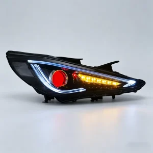 Upgrade Demon Eyes Projector Lens LED Headlight Assembly For Hyundai Sonata Plug And Play Auto Lamp Accessories