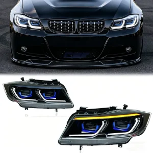Upgrade E90 E91 CSL LED Headlights for BMW 3 Series 320i 330i 335i Xenon Halogen Headlights Assembly