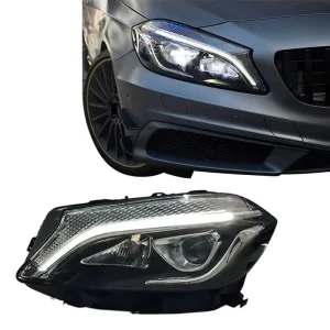 Upgrade High Config Bicofal Lens AMG Design LED Headlight for benz W176 A Class A45 A180 A20012V Accessories