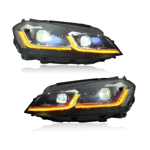 Upgrade LED Headlamp Assembly for VW Golf 7/7.5 2013-2020 DRL Turn signal Front Lamp Modified Car Headlights