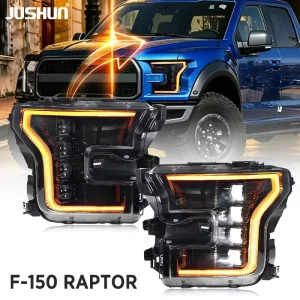 Upgrade LED Headlights for Ford F150 LED Dynamic Turn Signal Yellow Daytime Running Light Plug and Play