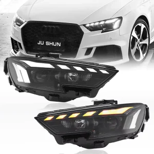 Upgrade Led Projector Headlight for Audi A3 Headlamp Assembly RS Style Plug and Play